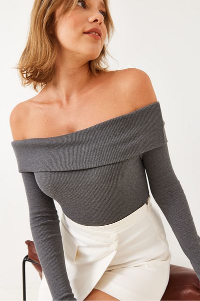 Bianco Lucci Női Madonna galléros camisole blúz 2210 60251856