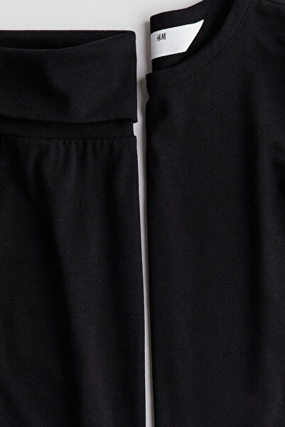 H&M 2 Parçalı Tişört Ve Etek Set