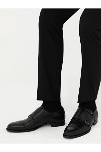 Cacharel Siyah Microlight Taban Tokalı %100 Deri Klasik Ayakkabı 50276614-VR046