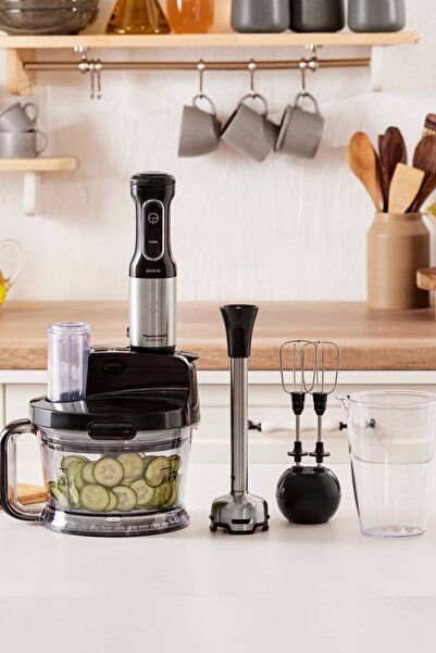 Karaca Mastermaid Prosteel 2000W Mutfak Robotu Siyah