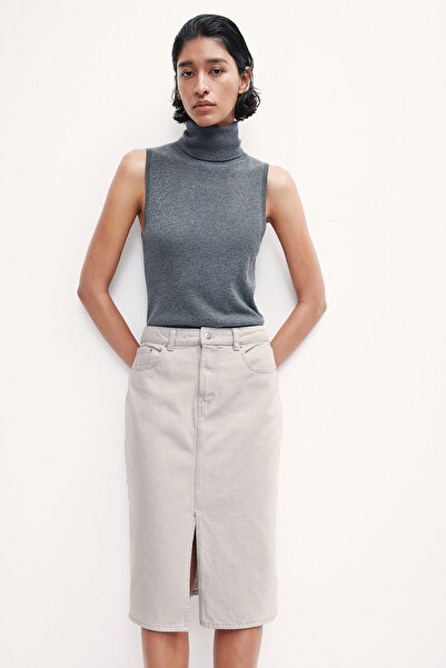 H&M Diz Boyu Kot Etek