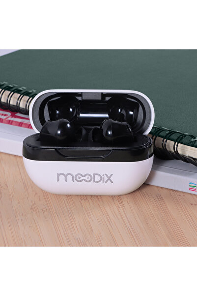 Moodix سماعات أذن بلوتوث KI23K50 مع خاصية إلغاء الضوضاء النشطة ipx4 مقاومة للماء