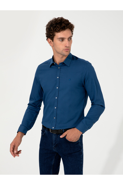 Cacharel İndigo Slim Fit Uzun Kollu Gömlek 50219660-VR028