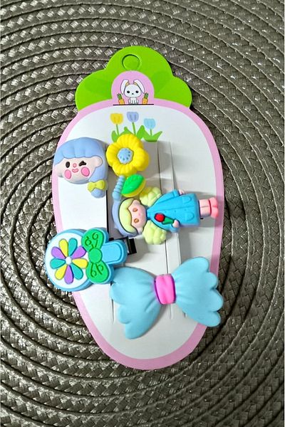 mos&more Set de catarame cu pensă pentru copii cu arc de 4 bucăți