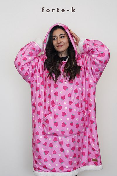 ECEMRE Wearable Tv Blanket Digital Print - Oversized Sweatshirt & Hoodie & Poncho & Fleece