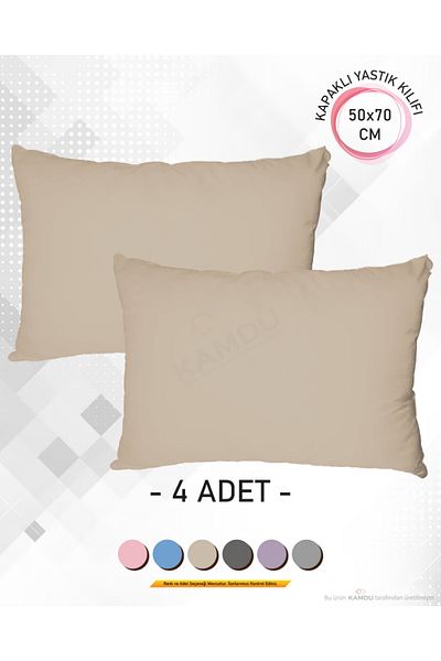 TAHT 4 τεμάχια πολύχρωμη, 50x70 κάλυμμα Ranforce Luxury μαξιλαροθήκη, βαμβακερή μαξιλαροθήκη, αλλεργική μαξιλαροθήκη