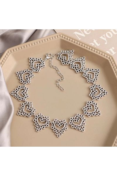 DarkellaStore Gothic Harajuku Lolita Heart Choker Neck Collar