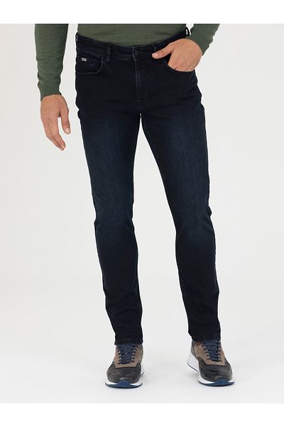 Cacharel Pantaloni slim de jeans bleumarin 50273505 -DN0023