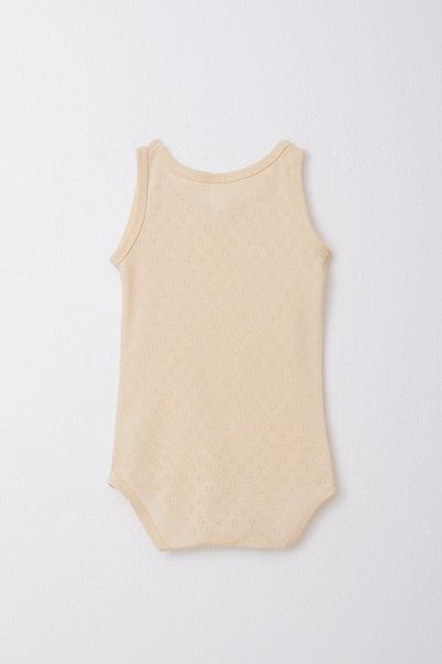 Breeze Baby Boy Snap-On Athlete Bodysuit Jacquard 9 Months-3 Years, Cream