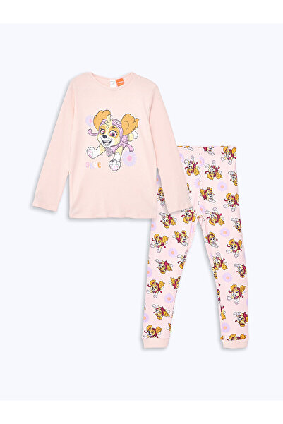 LC Waikiki Lw - Bisiklet Yaka Uzun Kollu Paw Patrol Baskılı Kız Bebek Pijama ...