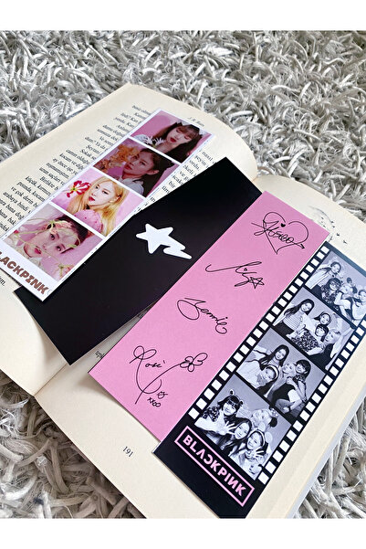 Pankart Evi Set de 4 semne de carte Kpop Blackpink