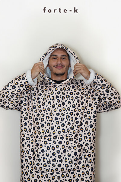 ECEMRE Φορητή κουβέρτα τηλεόρασης με ψηφιακή εκτύπωση - Φούτερ & Φούτερ με κουκούλα & Πόντσο & Fleece μεγάλου μεγέθους