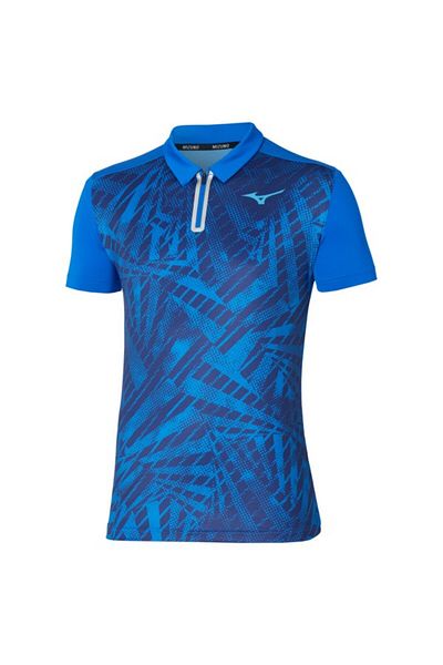 MIZUNO Mugen Shadow Polo - Ανδρικό μπλε μπλουζάκι