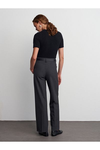 Dilvin 71550 Anthracite Smart Belted Pants