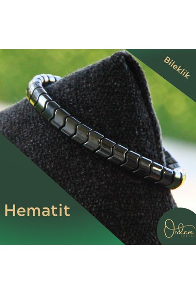 Ordem Men's Hematite Stone Bracelet