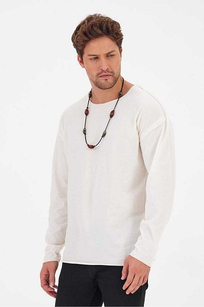 BABBOSS Tricou cu mânecă lungă și guler larg, cu croiala relaxată