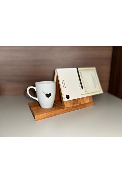 AR&MA WOOD Ahşap Üçgen Kitaplık