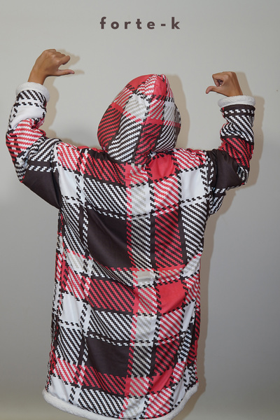 ECEMRE Φορητή κουβέρτα τηλεόρασης ψηφιακή εκτύπωση - Φούτερ μεγάλου μεγέθους & φούτερ & πόντσο & φλις