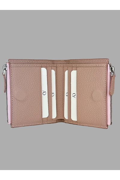 Ahıska Deri Ahıska Double Zipper Women's Leather Wallet 2000