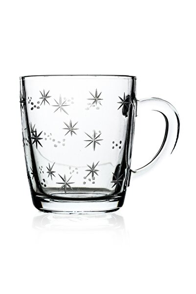 DECOCIA K220 6 قطع مج زجاجي 340 سي سي سيما منقوشة-