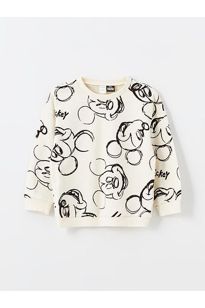 LC Waikiki Súprava mikiny a teplákov Lcw Mickey Mouse so vzorom Crew Neck – sada 2 kusov