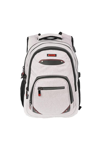 SYG Water Resistant Tablet Compartment USB Input Apparatus 5 Compartment Ergonomic Backpack 2225s-blue