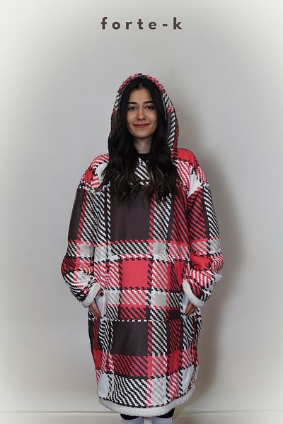 ECEMRE Wearable Tv Blanket Digital Print - Oversized Sweatshirt & Hoodie & Poncho & Fleece