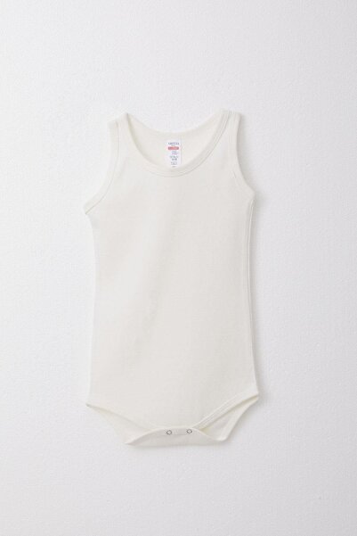 Breeze Baby Boy Snap Fastener Undershirt Bodysuit Jacquard 9 Months-3 Years, Ecru