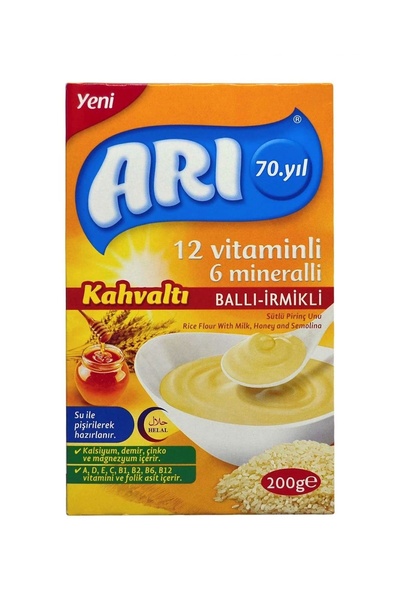 ARI Breakfast with 12 Vitamins, Milk, Honey and Semolina 200Gr