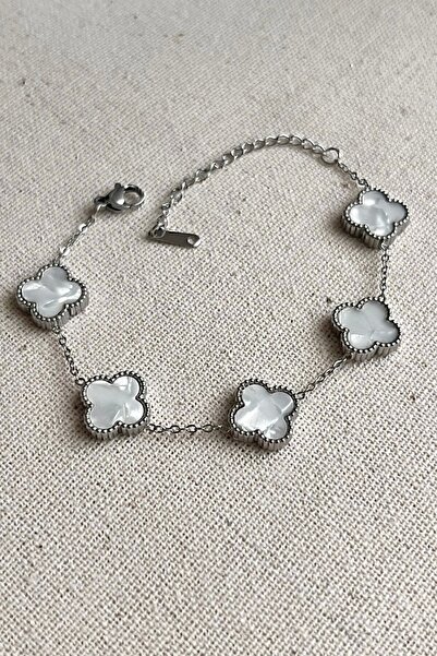 Opia JEWELRY Silver Color White Nomi Bijoux Bracelet