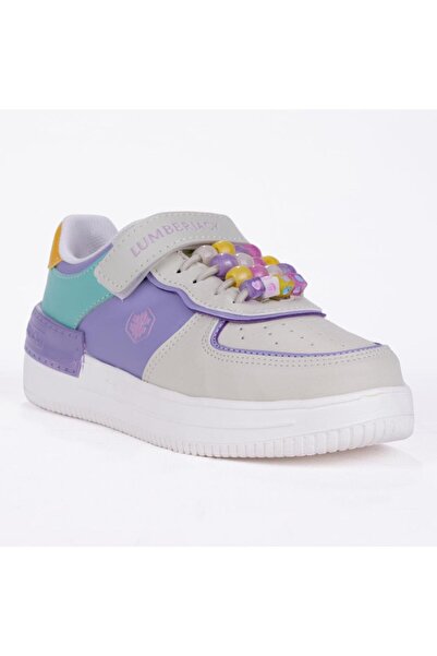 lumberjack Freya Bej Lila Günlük Kız Çocuk Spor Ayakkabı