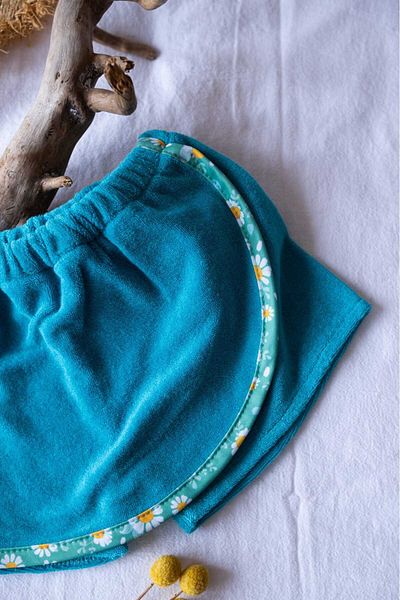 meva |   100% Cotton |   Curl |   Child |   Sort Skirt |   11-12 Years |   Turquoise