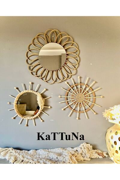 kattuna Jute Thread and Raw Beads Set of 3