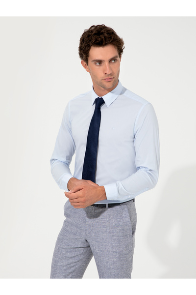 Cacharel Açık Mavi Slim Fit Uzun Kollu Gömlek 50219616-VR003