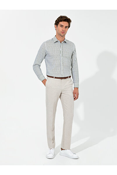 Cacharel Haki Slim Fit Uzun Kollu Gömlek 50255606-VR027