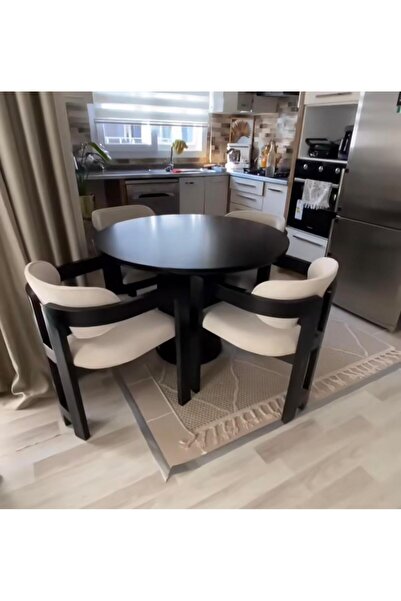 AVVİO Bella Bohem Ayak 4'lü Tokyo Metal Demonte Sandalye 90x90 Masa Sandalye ...