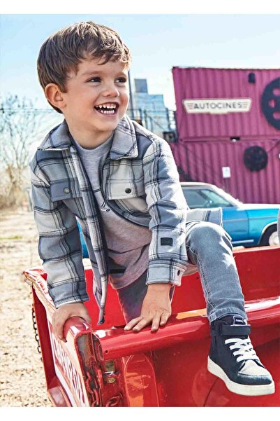 MAYORAL Boy's Winter Plaid Jacket Shirt