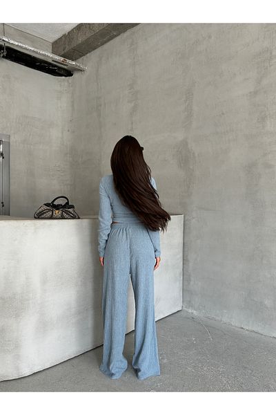 Ekim Store Set de pantaloni bluză Uludağ cu adunare laterală