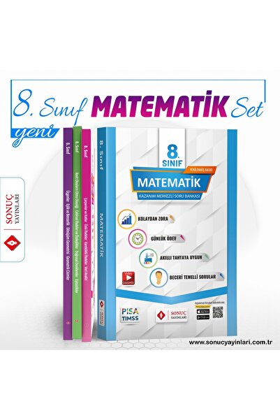Sonuç Yayınları 8.sınıf Matematik Modüler Set Ortaokul 2026 - 2027