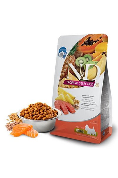 N&D Tropical Selection Somonlu ve Tropikal Meyveli Mini Irk Yetişkin Köpek Ma...