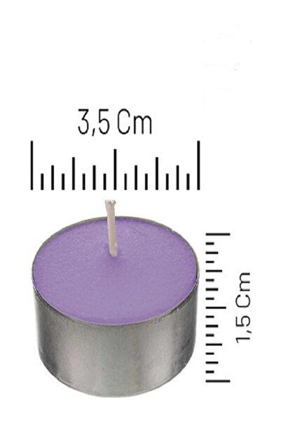 MUM Küçük Mor Tealight 30 Adet Lavanta Kokulu Tealight