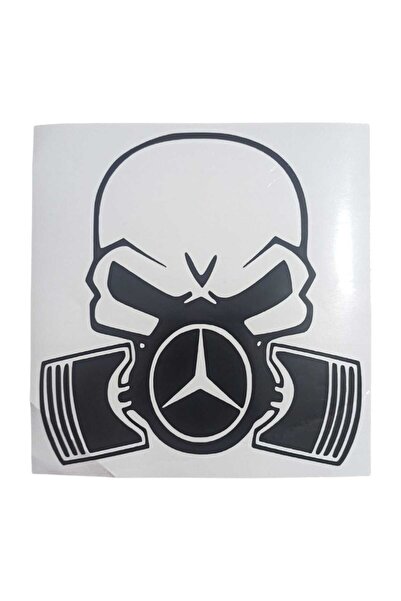 meristeed ملصق سيارة معدل، Mrcds Skull Model 950432 للزجاج والأسطح غير الخشنة