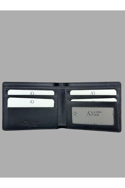 Ahıska Deri Men's Wallet with Body Stripe