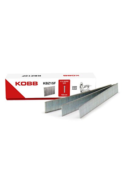 KOBB KBZ15F 15mm 2500 Adet F/E/J/8 Serisi Ağır Hizmet Tipi Kesik Başlı Çivi