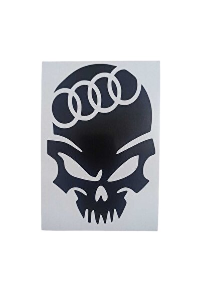 meristeed ملصق سيارة معدل، نموذج جمجمة للزجاج والجميع للأسطح الملساء 950469