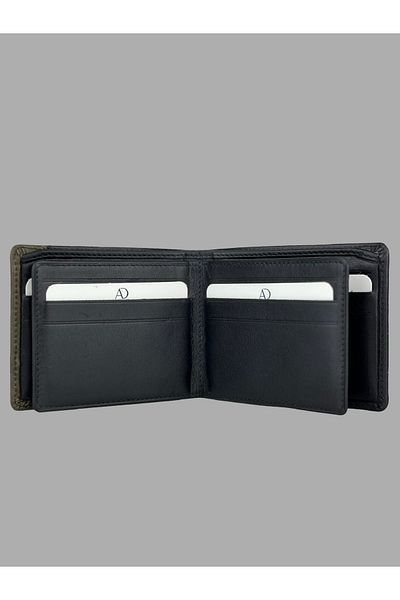 Ahıska Deri Ahıska Men's Leather Wallet with Urinal Garnish 021