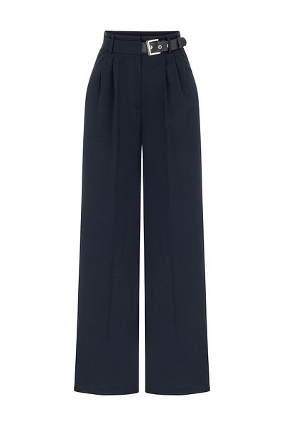 SEIZE THE DAY Allen Women's Waist Belt Detail Fabric Pant