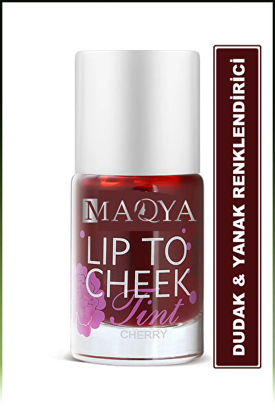 MAQYA Cosmetics Lip To Cheek Tint & Dudak Ve Yanak Renklendirici Cherry