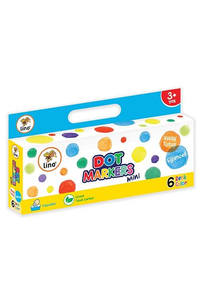 Lino Dot Markers Mini 6 Pack Washable