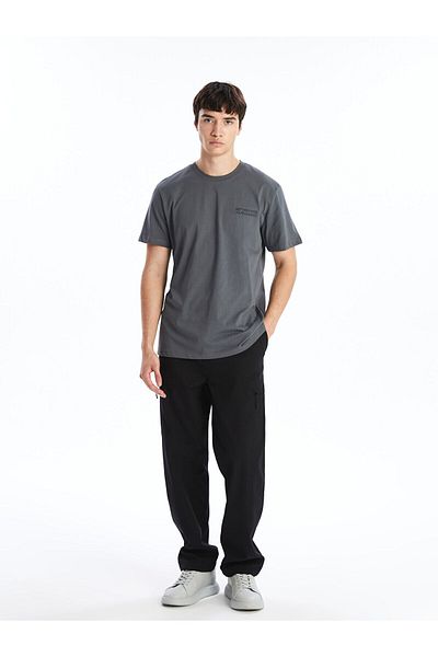 LC Waikiki Lcwk Crew Neck Short Sleeve Printed Combed Cotton Men's T-Shirt